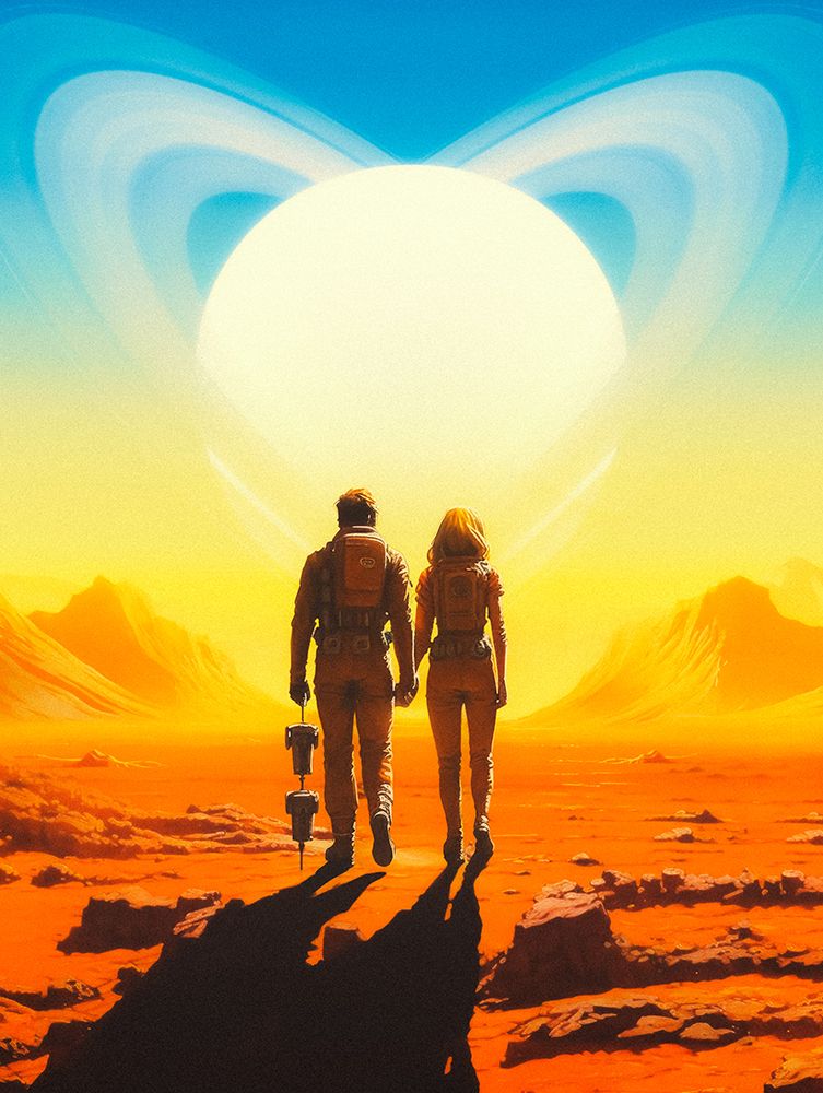 Saturn Love art print by Taudalpoi for $57.95 CAD