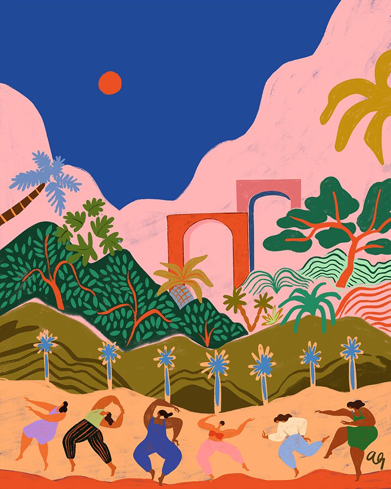 Dancing In Paradise art print by Arty Guava for $57.95 CAD