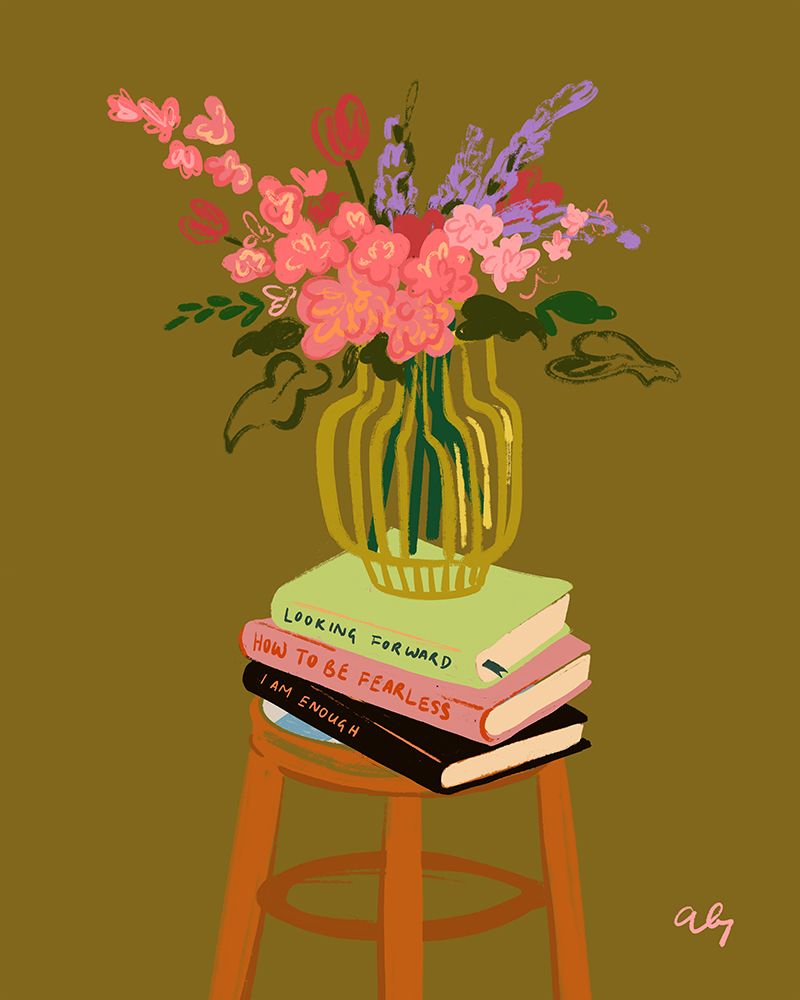 Floral Vase art print by Arty Guava for $57.95 CAD