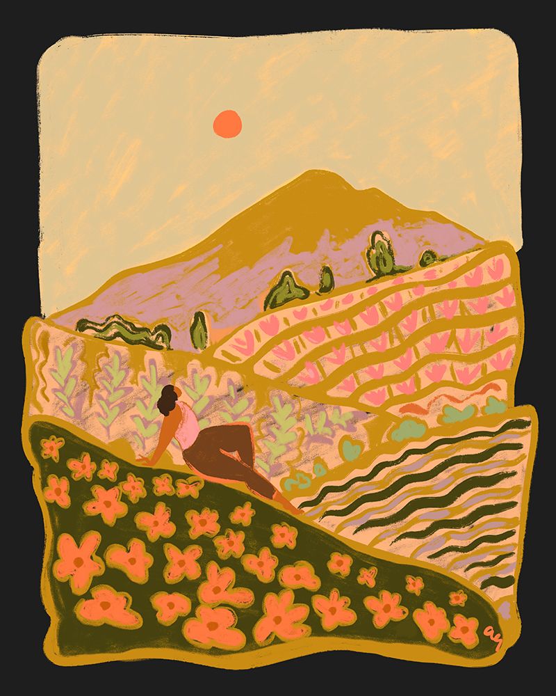Field Of Flowers art print by Arty Guava for $57.95 CAD