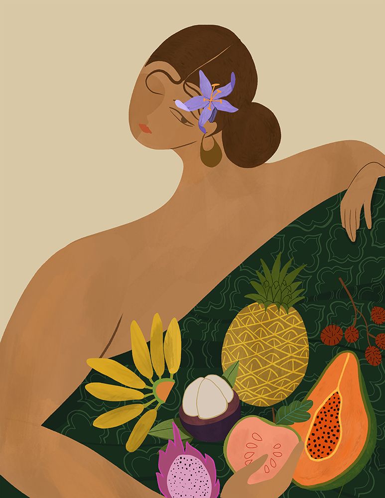 Fruit Seller art print by Arty Guava for $57.95 CAD