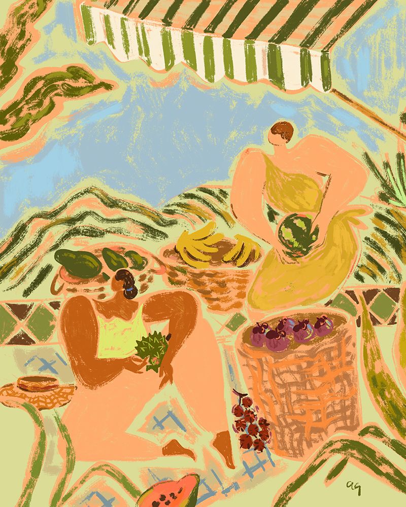 Fruit Stand art print by Arty Guava for $57.95 CAD