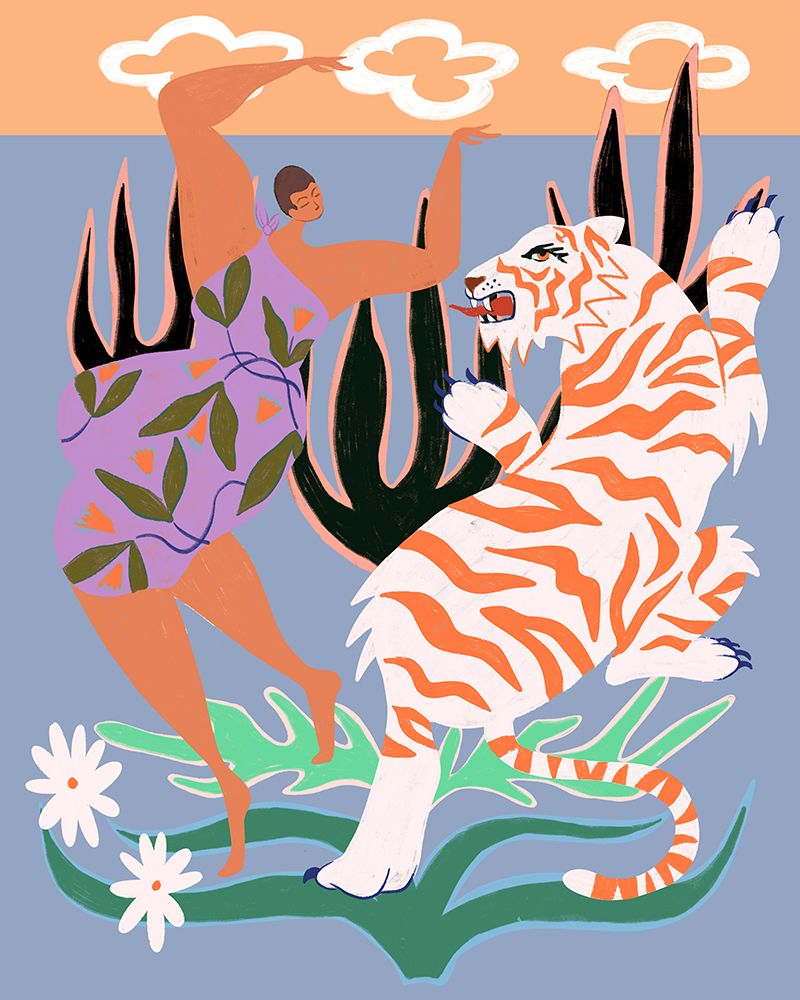 Hello Tiger art print by Arty Guava for $57.95 CAD
