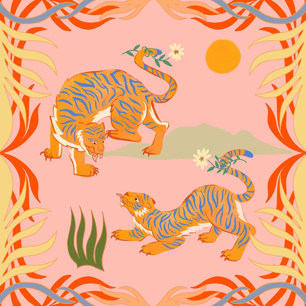 Rawring Playmates art print by Arty Guava for $57.95 CAD