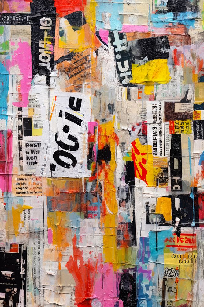 Paper Snippets No 1 art print by Treechild for $57.95 CAD