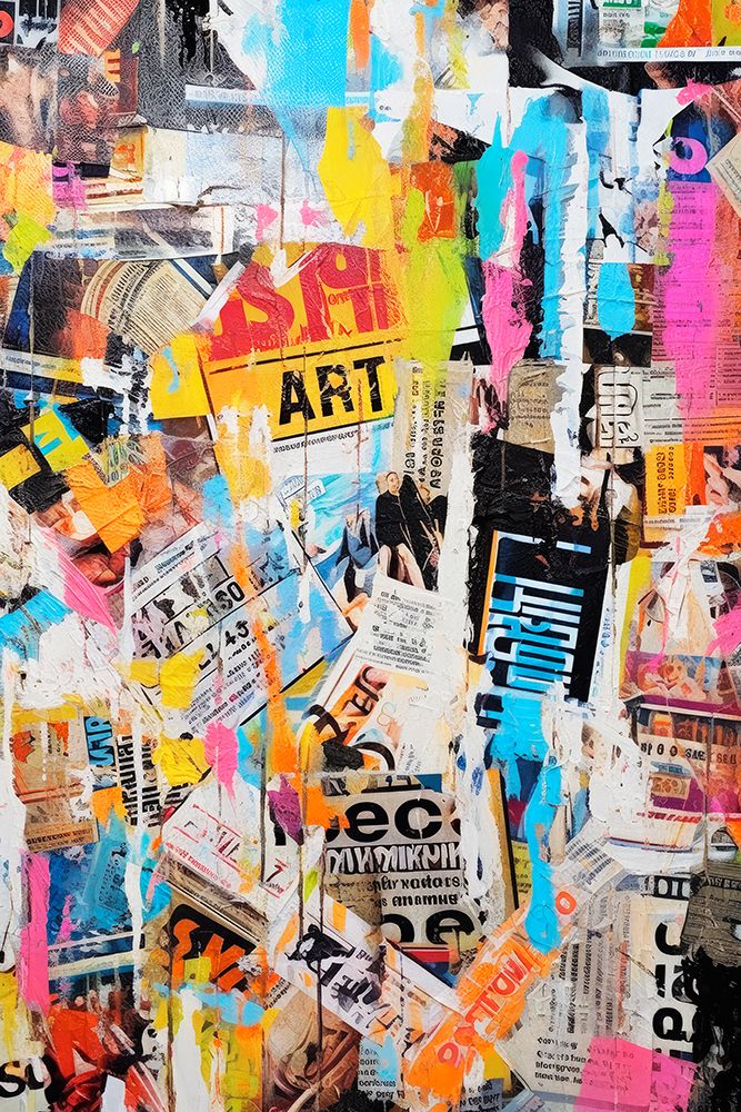Paper Snippets No 3 art print by Treechild for $57.95 CAD