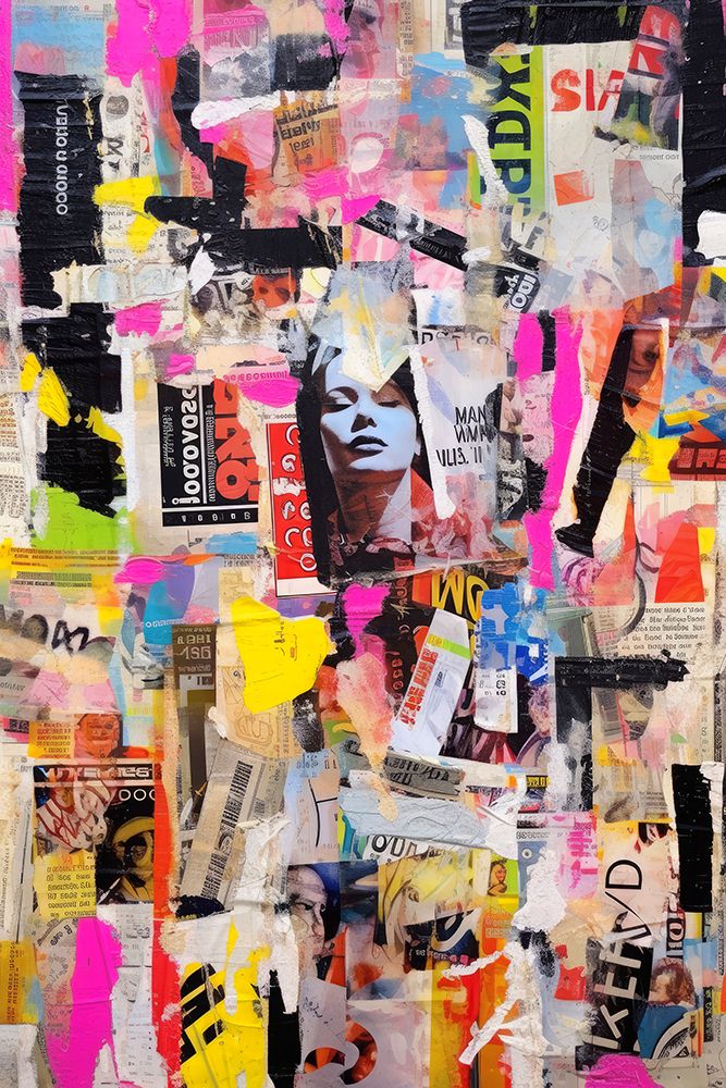 Paper Snippets No 4 art print by Treechild for $57.95 CAD