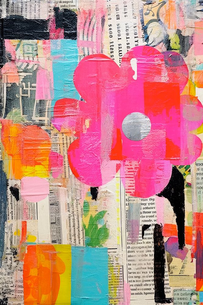 Paper Snippets No 6 art print by Treechild for $57.95 CAD