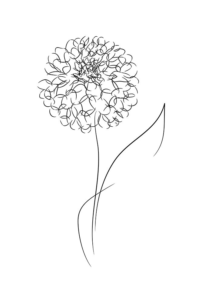 Line Bloom art print by Martina for $57.95 CAD