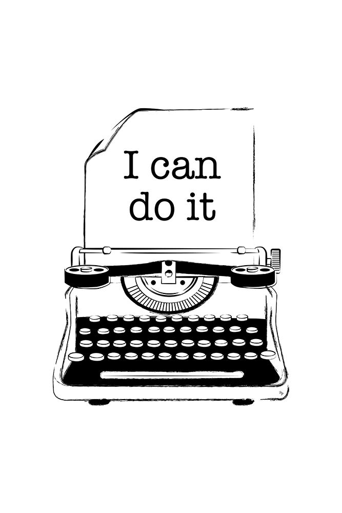 Typewriter art print by Martina for $57.95 CAD