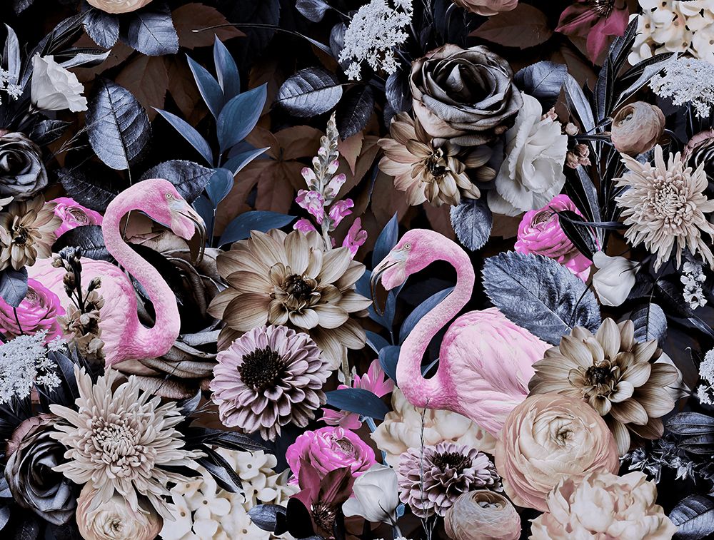 Flamingo Garden No3 art print by Andrea Haase for $57.95 CAD