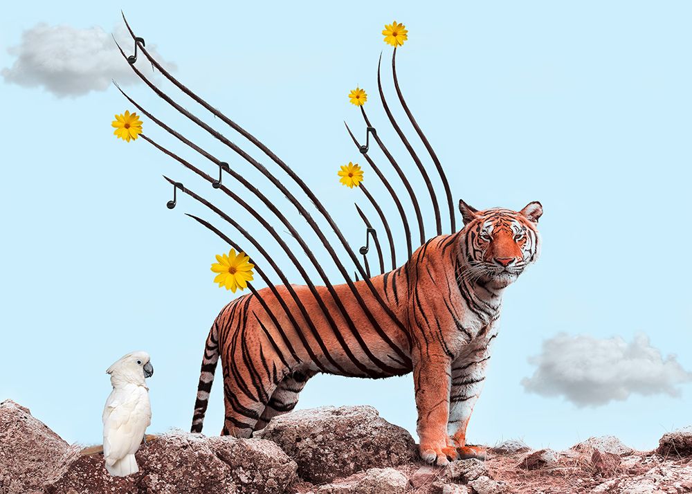 TIger art print by Salome Zhividze for $57.95 CAD
