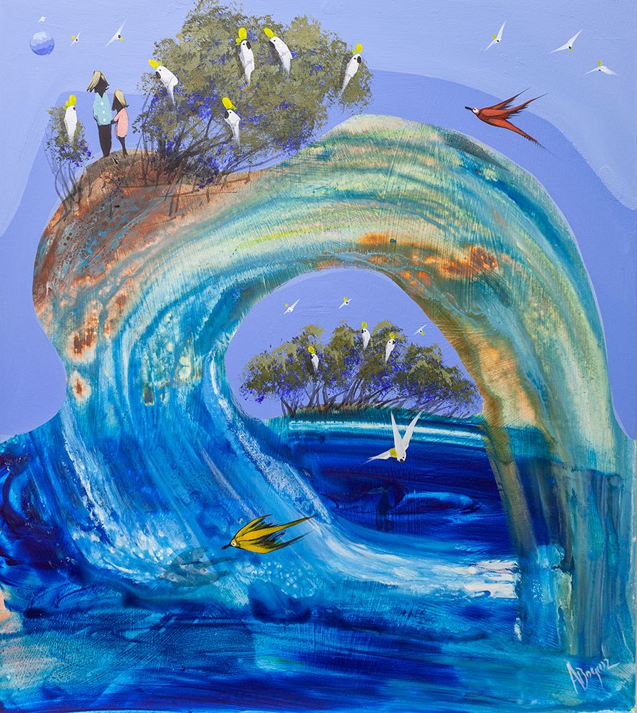 Flowing with you art print by Adam Bogusz for $57.95 CAD