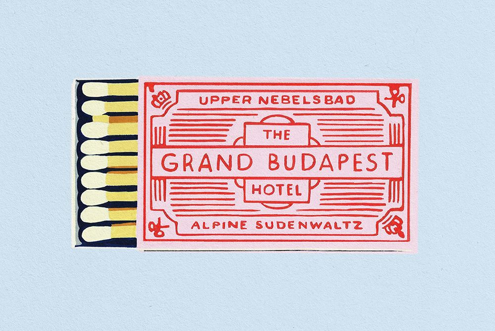 The Grand Budapest Hotel Poster art print by Studio Mandariini for $57.95 CAD
