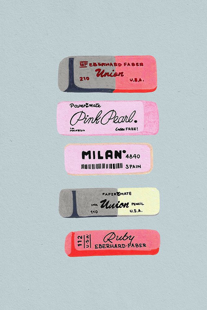 Erasers Art Print art print by Studio Mandariini for $57.95 CAD