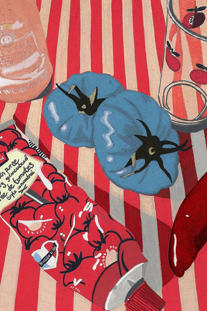 Blue Tomatoes art print by Studio Mandariini for $57.95 CAD