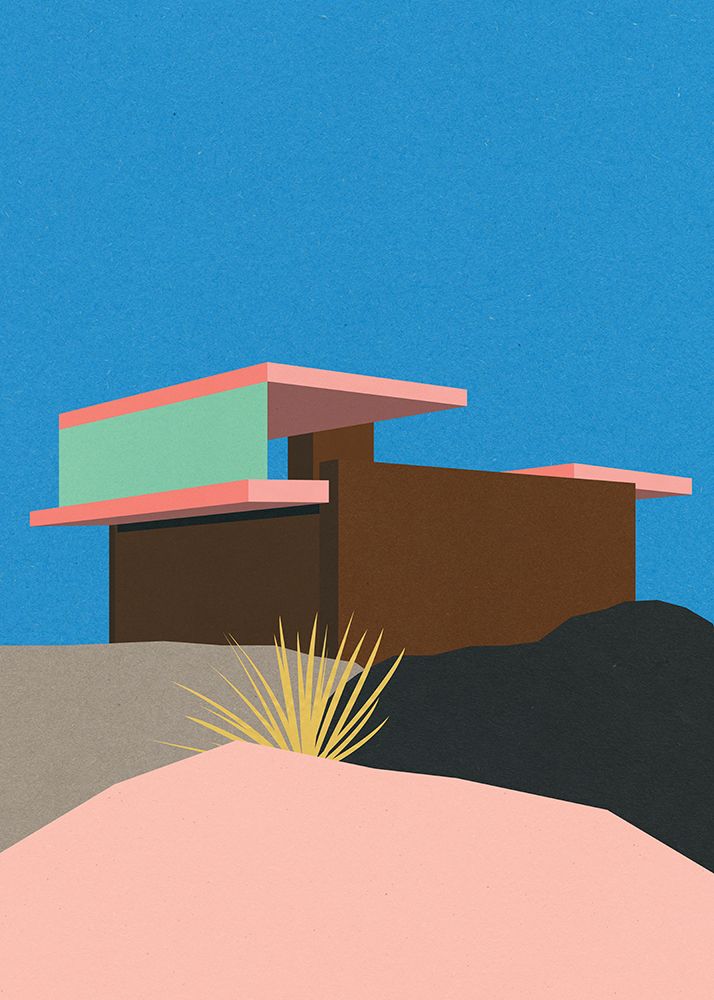 Kaufmann Desert House art print by Rosi Feist for $57.95 CAD