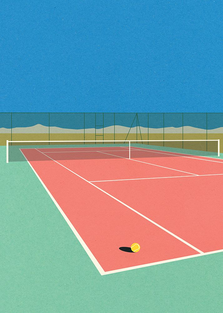 Tennis Court In the Desert art print by Rosi Feist for $57.95 CAD