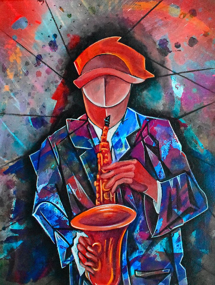 Sax Jazz Man art print by Ricardo Maya for $57.95 CAD