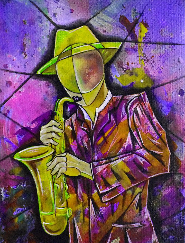 Jazz Sax Player art print by Ricardo Maya for $57.95 CAD