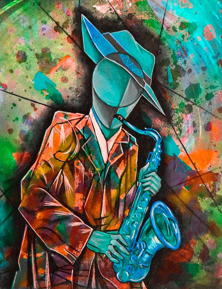 Street Musician art print by Ricardo Maya for $57.95 CAD
