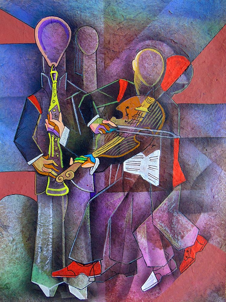 Street Jazz Music art print by Ricardo Maya for $57.95 CAD