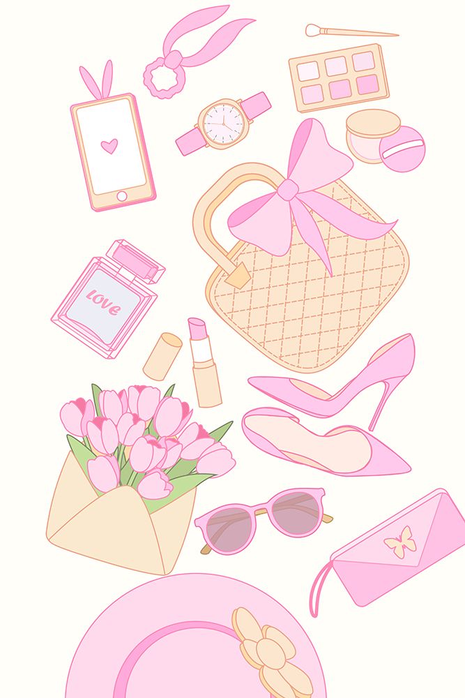 Cute pink aesthetic vibe lock art print by Xuan Thai for $57.95 CAD