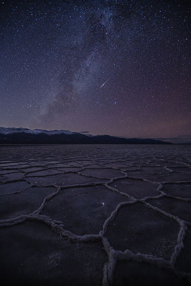 Milky Way with Meteor art print by April Xie for $57.95 CAD
