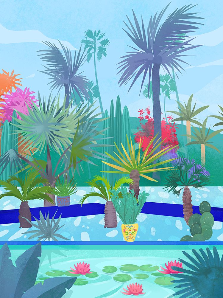 Moroccan Garden art print by Petra Lizde for $57.95 CAD