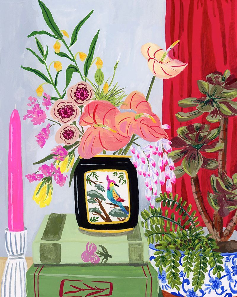 Bird Vase art print by Sarah Gesek for $57.95 CAD