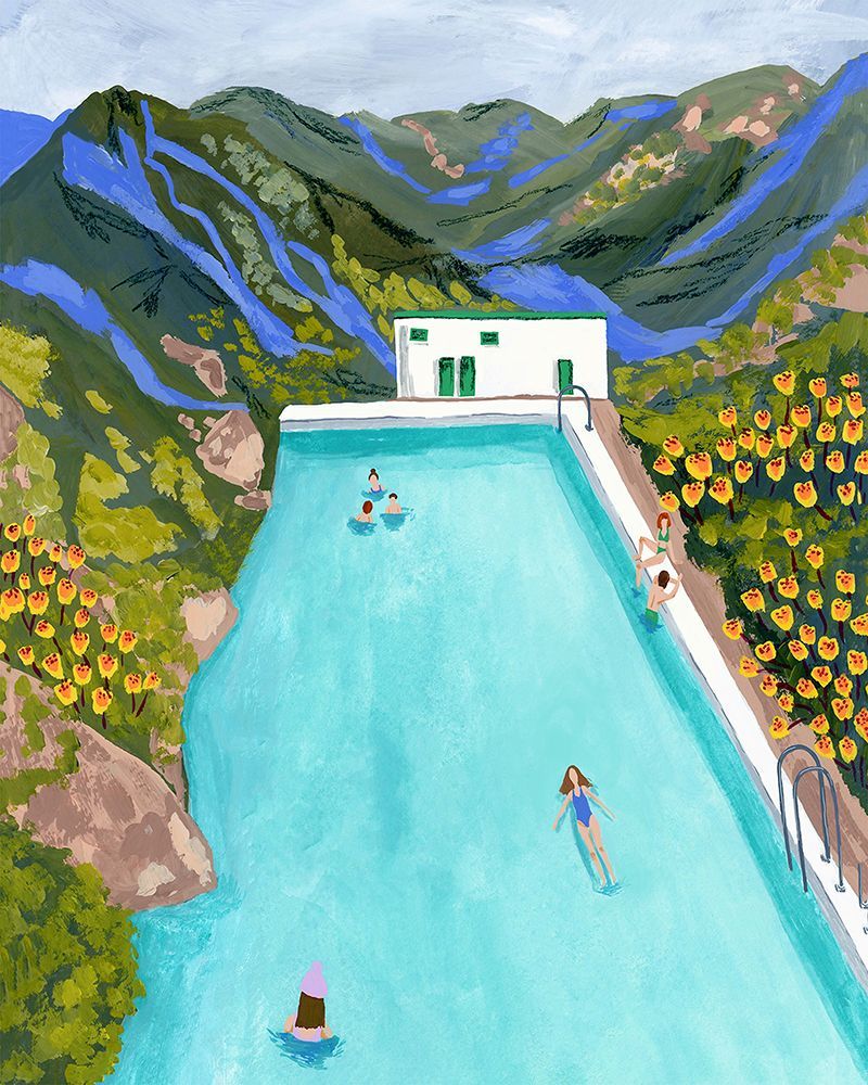 Hotsprings art print by Sarah Gesek for $57.95 CAD