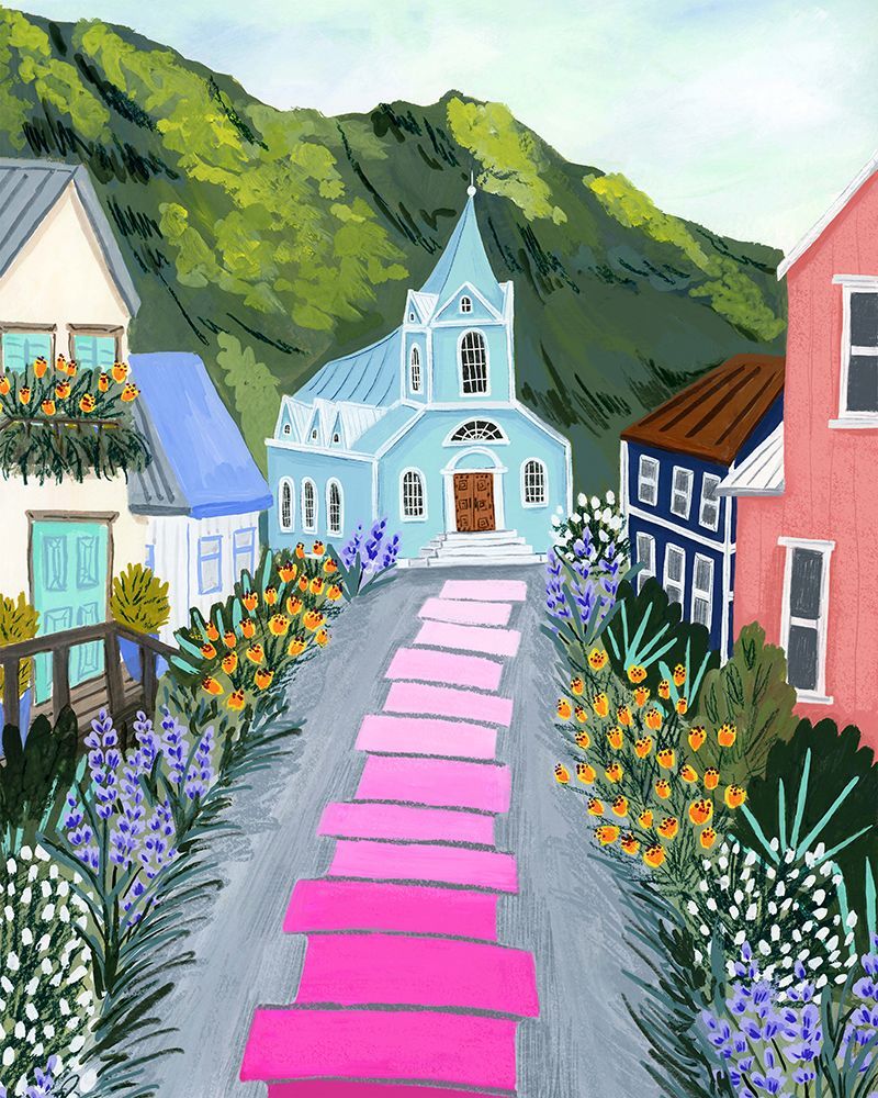 Seydisfjordur art print by Sarah Gesek for $57.95 CAD