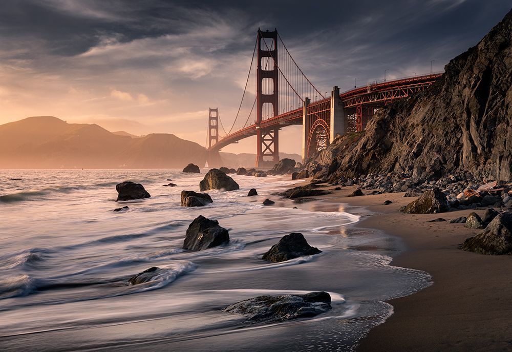 Golden Gate Bridge art print by Karol Nienartowicz for $57.95 CAD