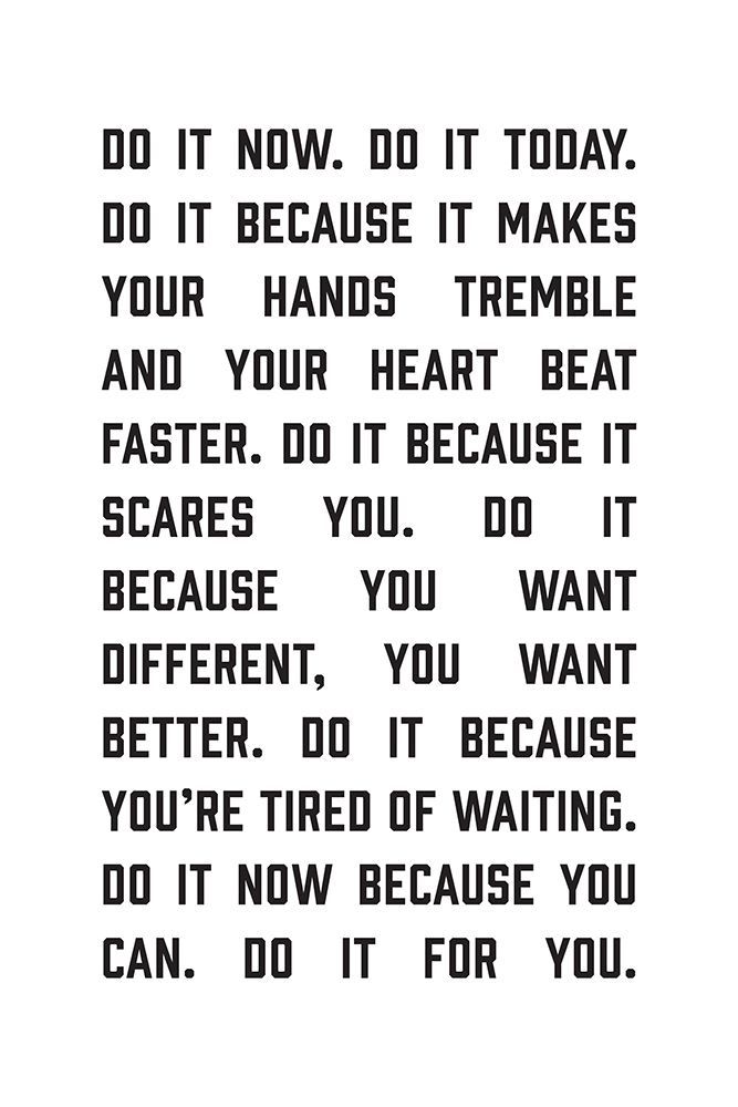 Do It Now art print by Frankie Kerr-Dineen for $57.95 CAD