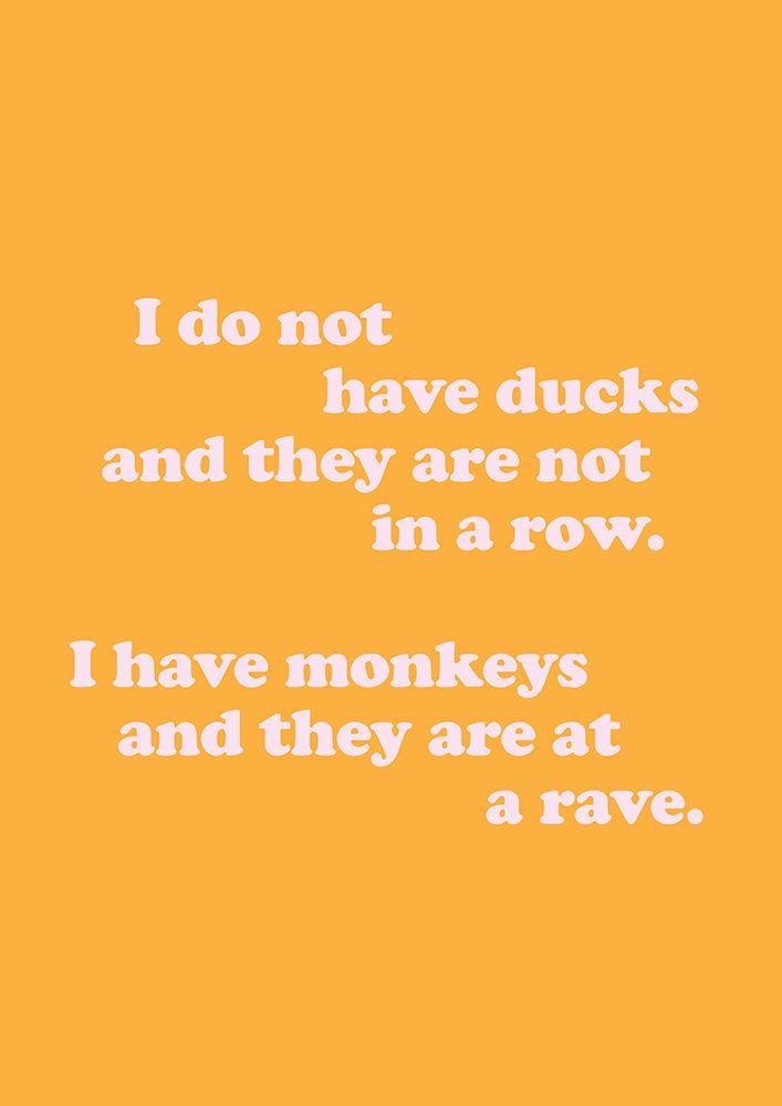 Monkeys At A Rave (Yellow) art print by Frankie Kerr-Dineen for $57.95 CAD