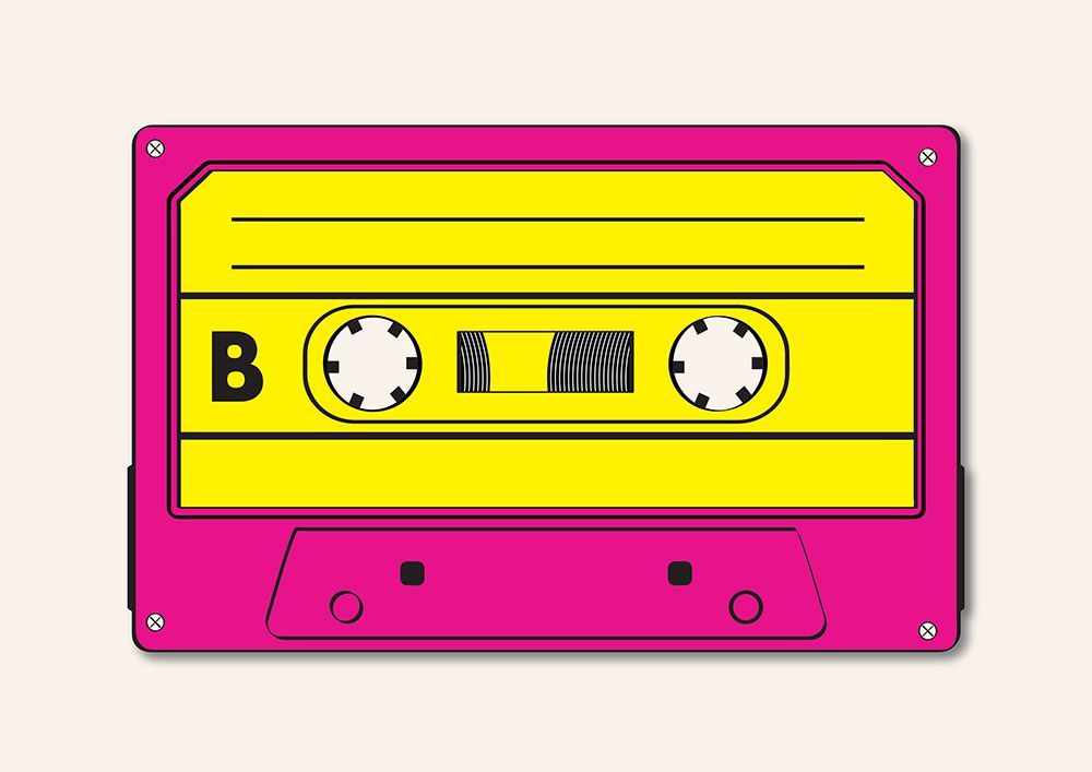 Pink Tape Cassette art print by Frankie Kerr-Dineen for $57.95 CAD