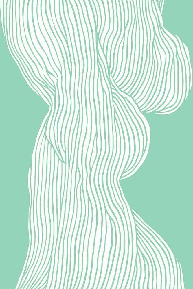 Fibers No 1 (mint) art print by Treechild for $57.95 CAD