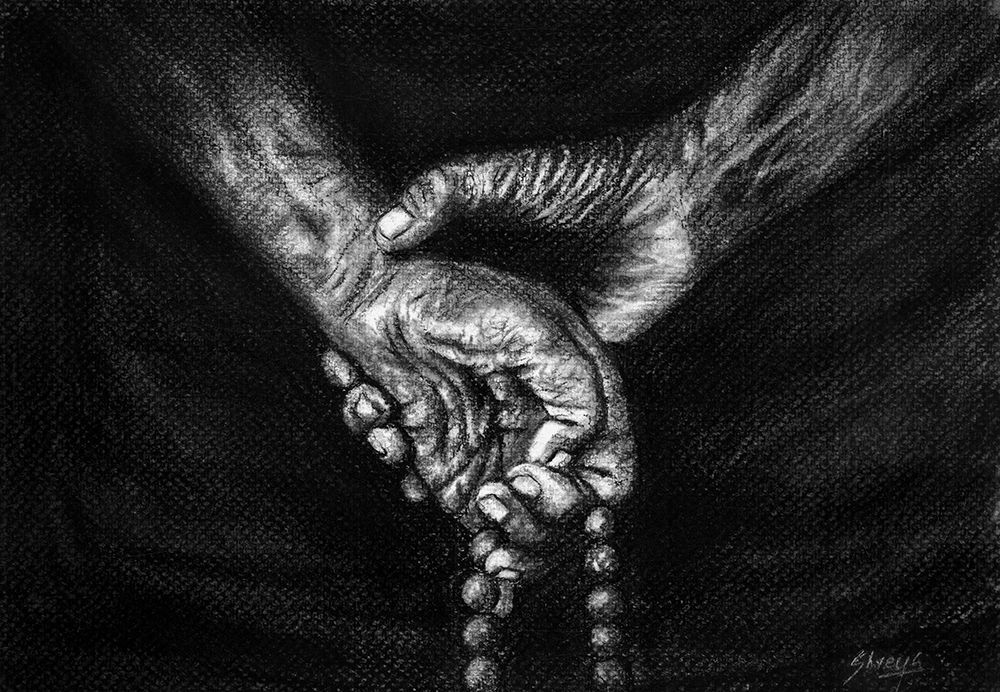 In Prayer art print by Shreya Prasad for $57.95 CAD