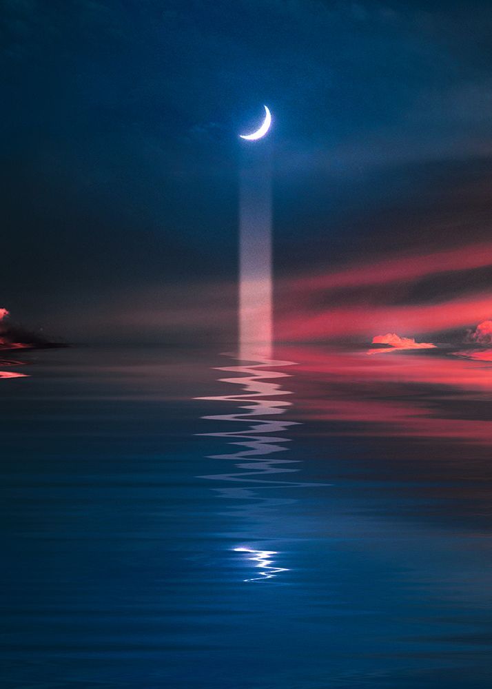 Moon Reflection art print by Al Barizi for $57.95 CAD