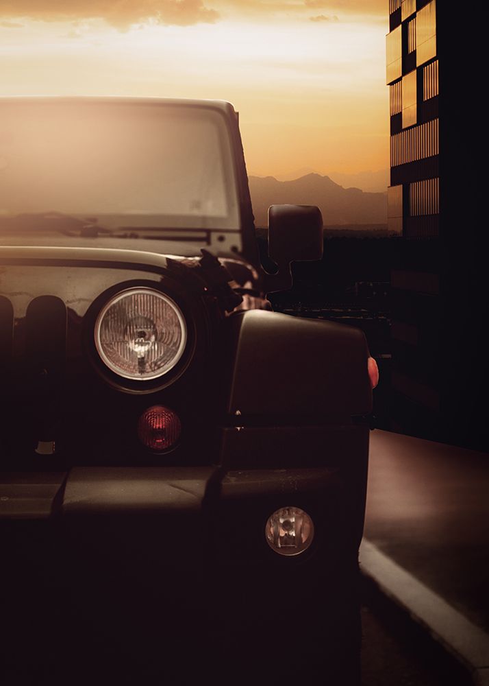 Jeep Sunrise art print by Al Barizi for $57.95 CAD