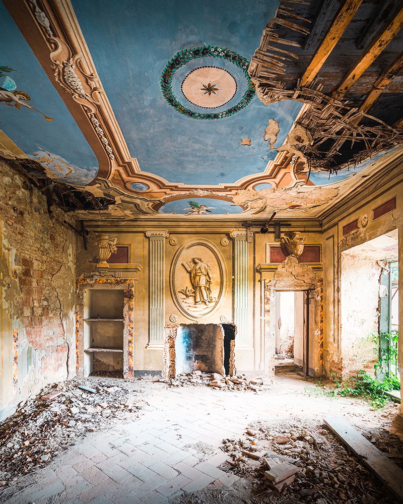 Abandoned Villa with Fresco art print by Roman Robroek for $57.95 CAD