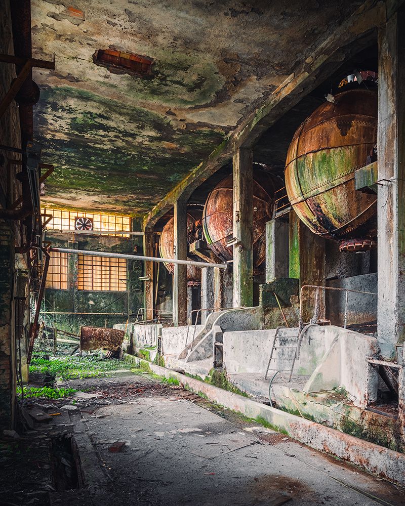 Rusty Industrial Balls art print by Roman Robroek for $57.95 CAD