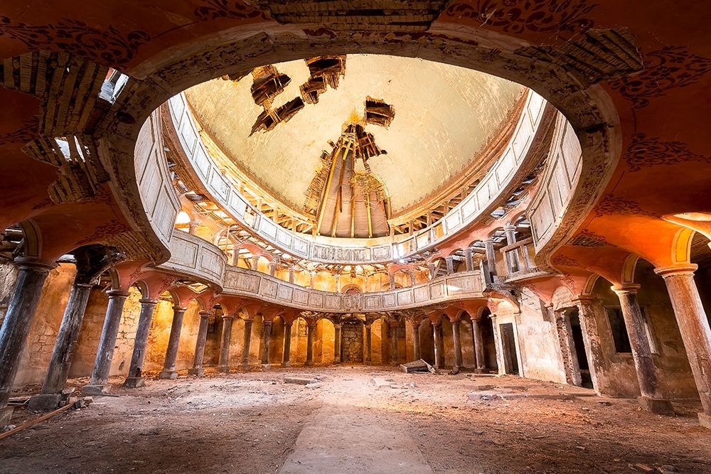 Round Chapel in Decay art print by Roman Robroek for $57.95 CAD