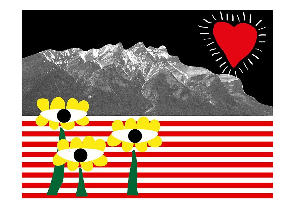 Mountains of Love art print by Frances Collett for $57.95 CAD