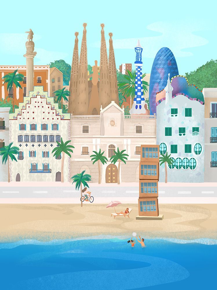 Barcelona art print by Petra Lizde for $57.95 CAD