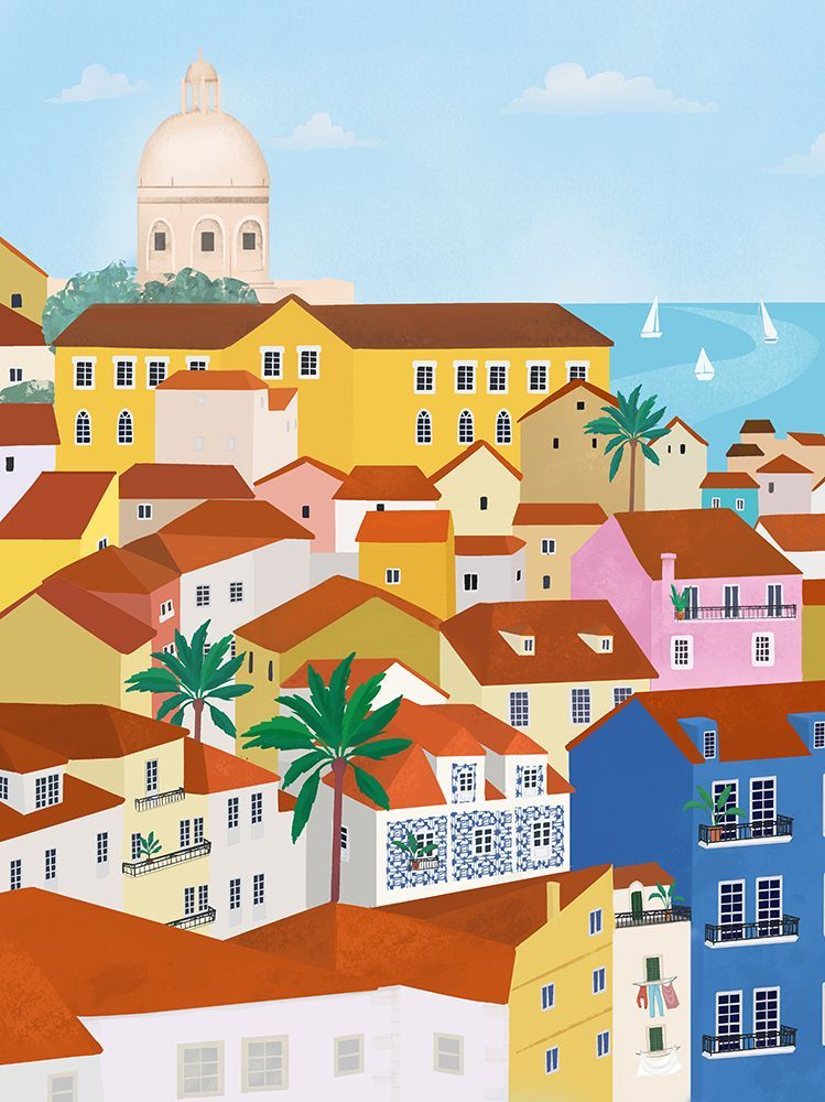 Lisabon art print by Petra Lizde for $57.95 CAD