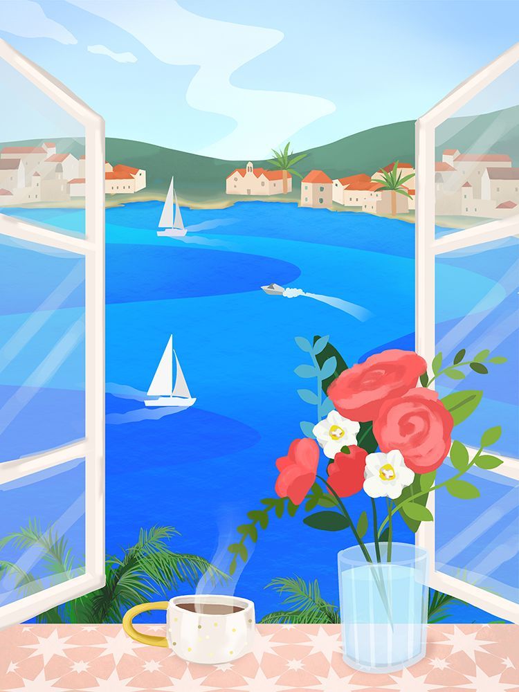 Island View art print by Petra Lizde for $57.95 CAD