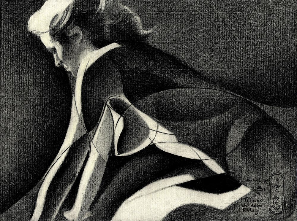 Roundism 22 06 23 (tribute To Anita Ekberg) art print by Corne Akkers for $57.95 CAD