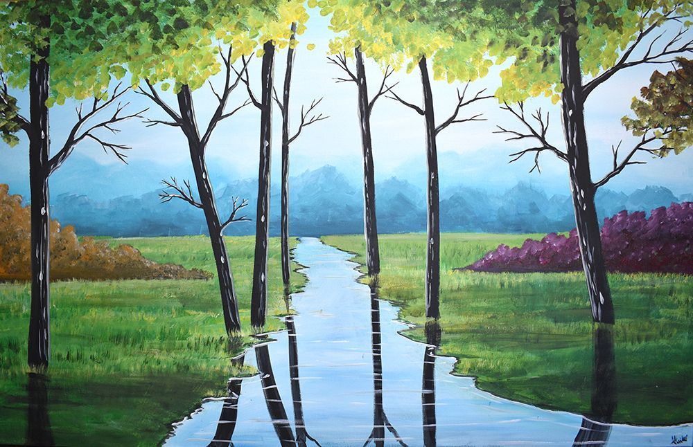 A Beautiful Landscape art print by Aisha Haider for $57.95 CAD