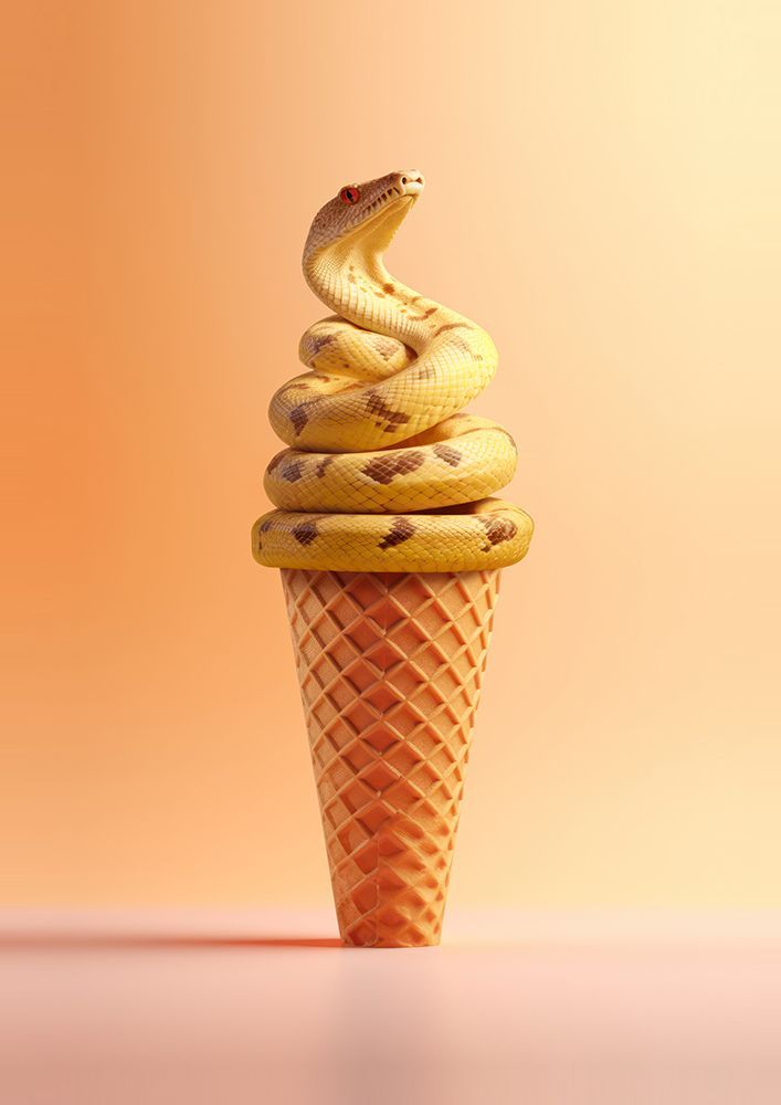 Snake Cream art print by Artem Pozdniakov for $57.95 CAD